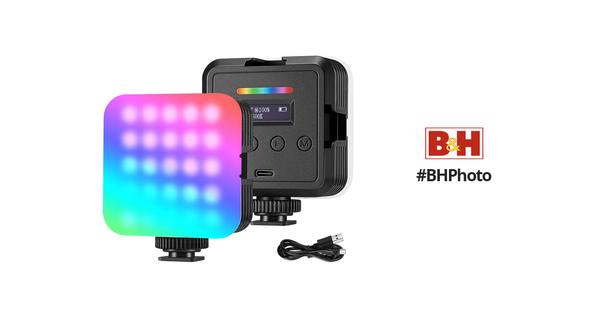 NEEWER Magnetic RGB Video Light, 360° Full Color RGB61 LED Camera