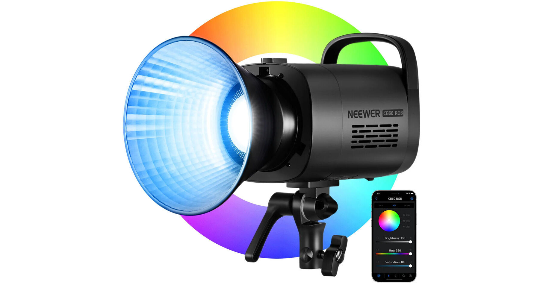 Neewer CB60 RGB LED Monolight 66601007 B&H Photo Video