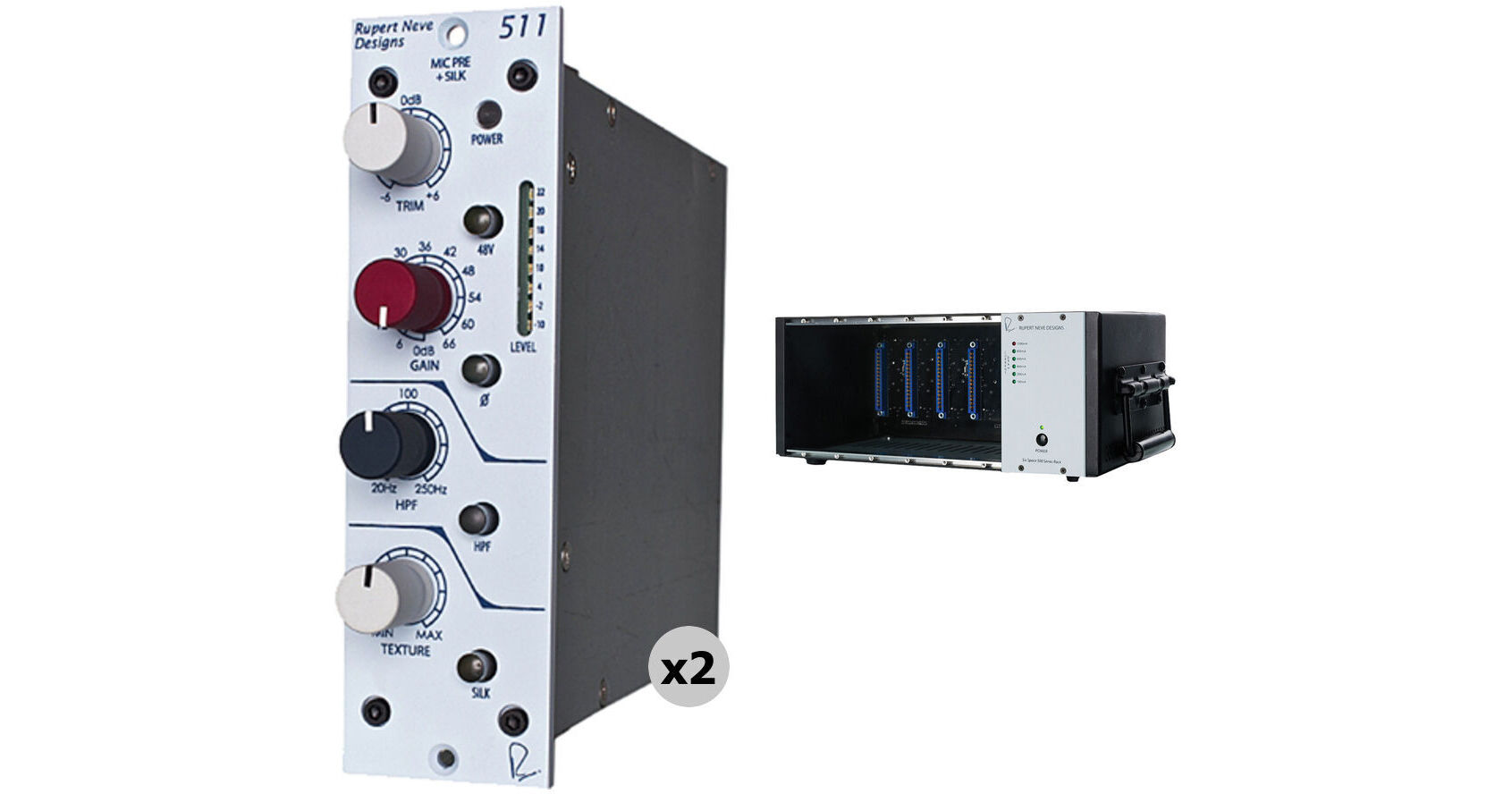 Rupert Neve Designs Two Portico 511 Mic Preamps with Six-Space