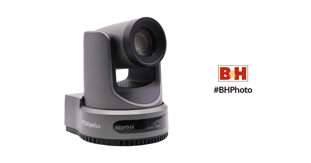 PTZOptics Move 4K SDI/HDMI/USB/IP PTZ Camera PT20X-4K-GY-G3 B&H