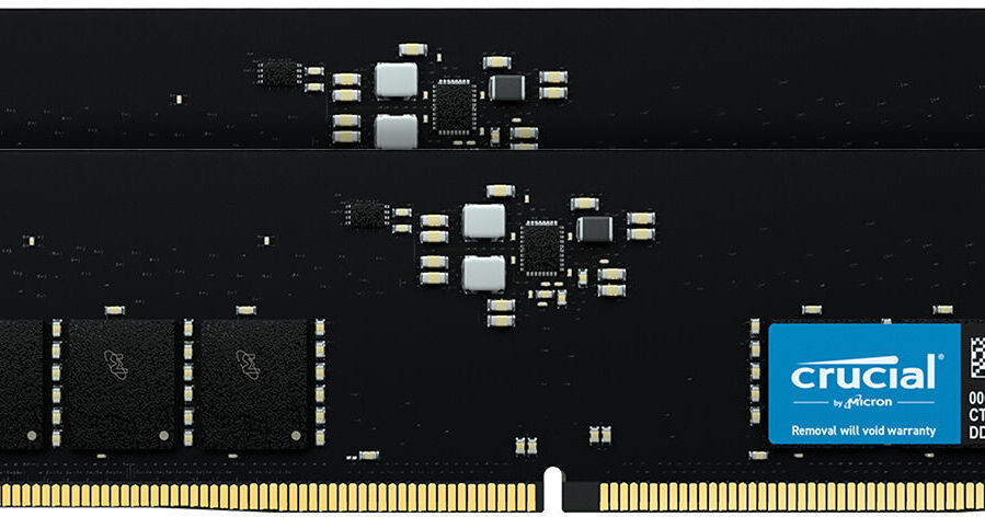 Crucial 32GB Desktop DDR5 5200 MHz UDIMM Memory CT2K16G52C42U5