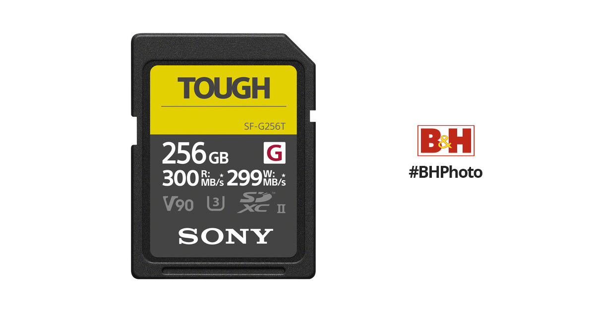 Carte SD Sony série G Tough 256Go UHS-II V90 U3
