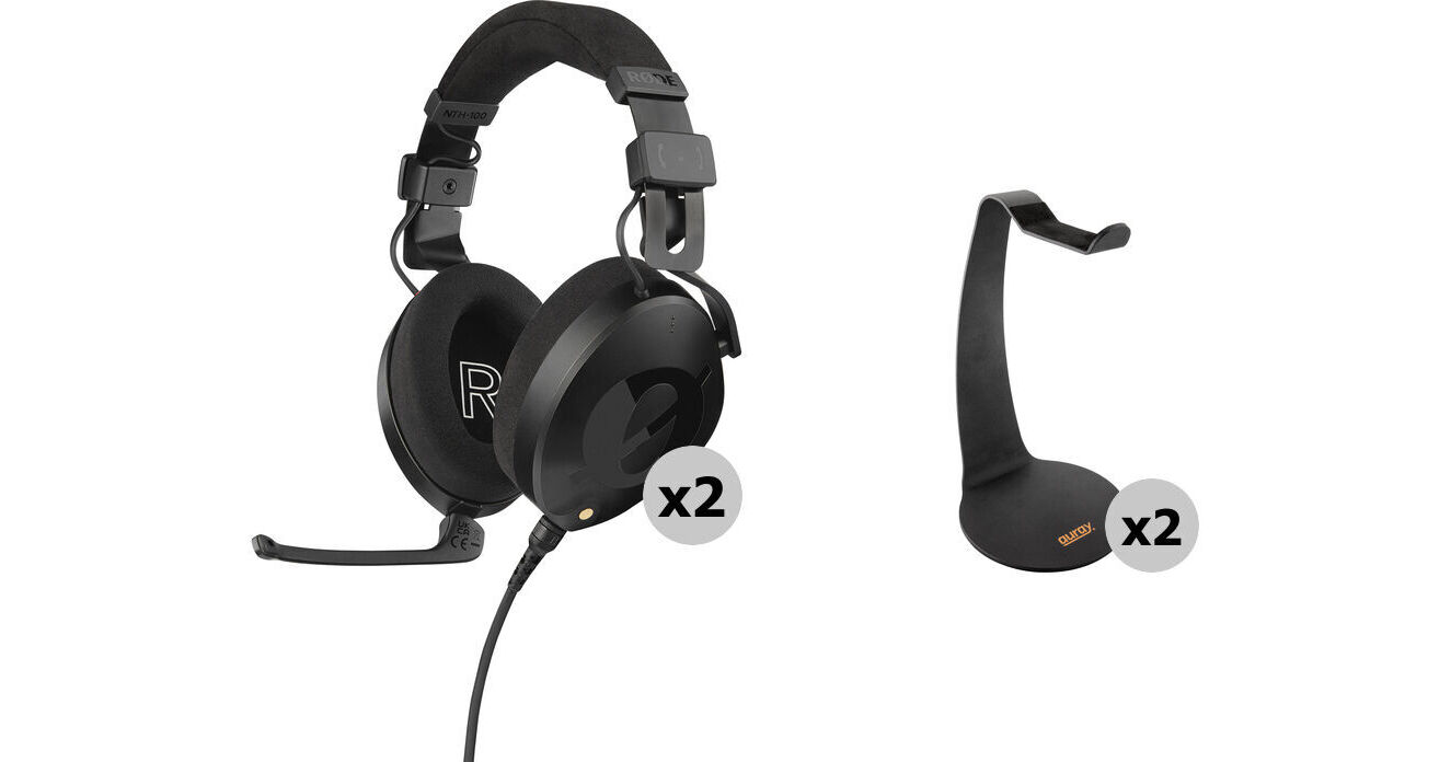 RODE NTH-100M Professional Over-Ear Headset Kit with Desktop