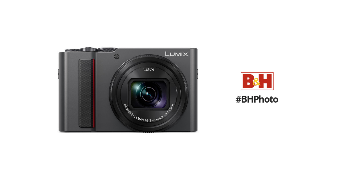 Panasonic Lumix DC-ZS200D Digital Camera (Silver) DC-ZS200DS B&H