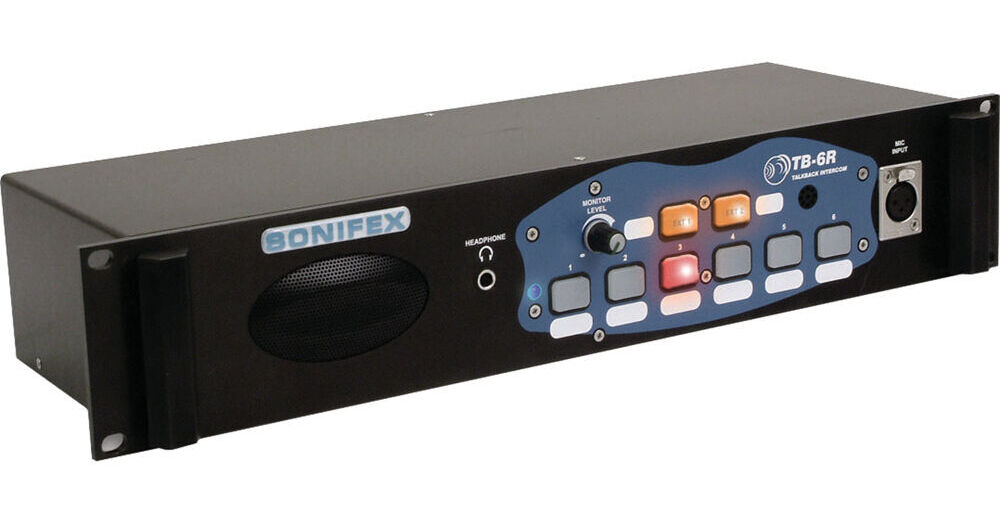 Sonifex TB-6R 6-Way Rack-Mounted Talkback Intercom TB-6R B&H