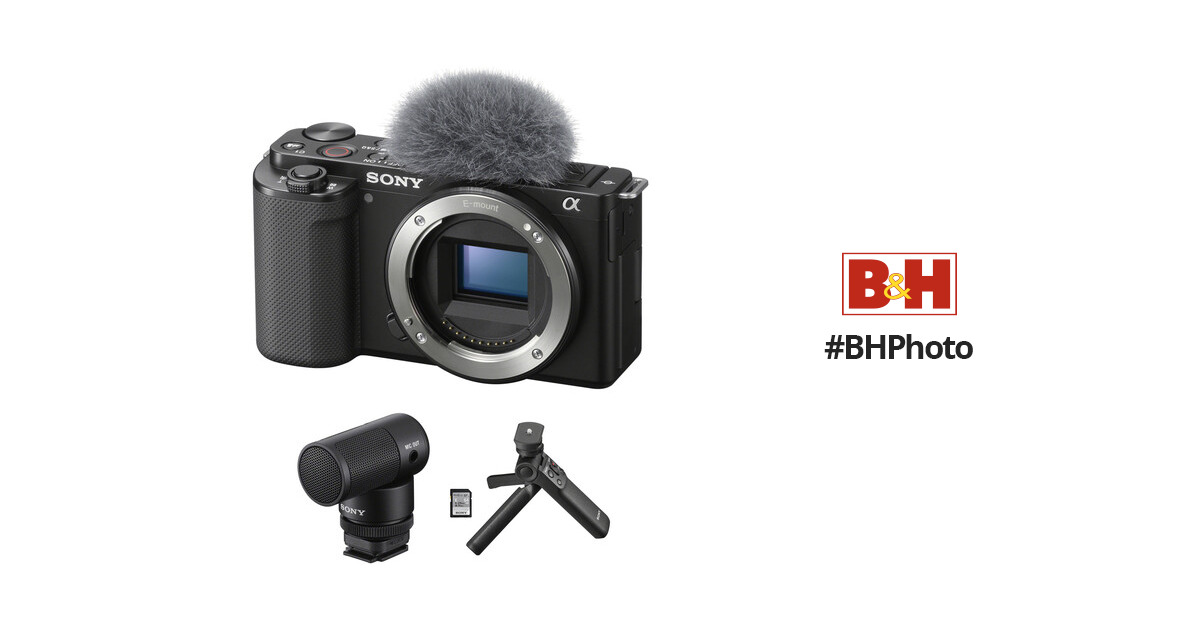 Sony ZV-E10 Mirrorless Camera Body Content Creator Kit (Black)