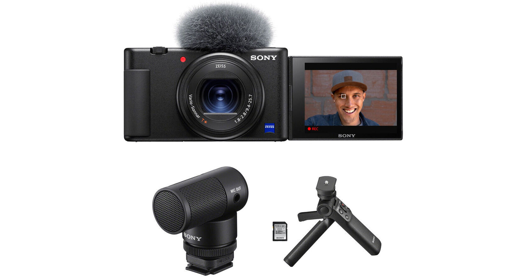 Sony ZV-1 Digital Camera Content Creator Kit B&H Photo Video