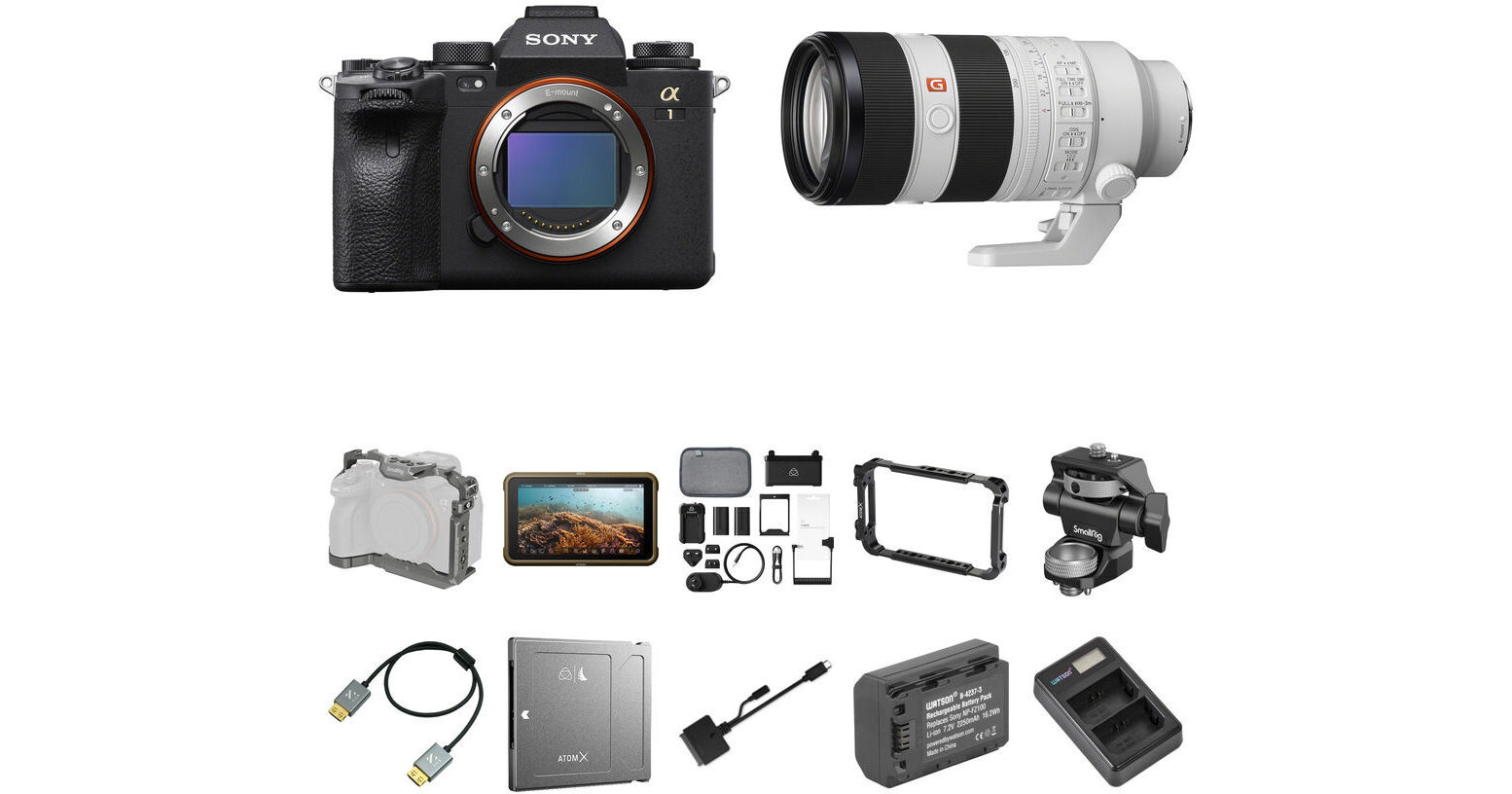 Sony a1 Mirrorless Camera with 70-200mm f/2.8 II Lens and Raw Recording Kit