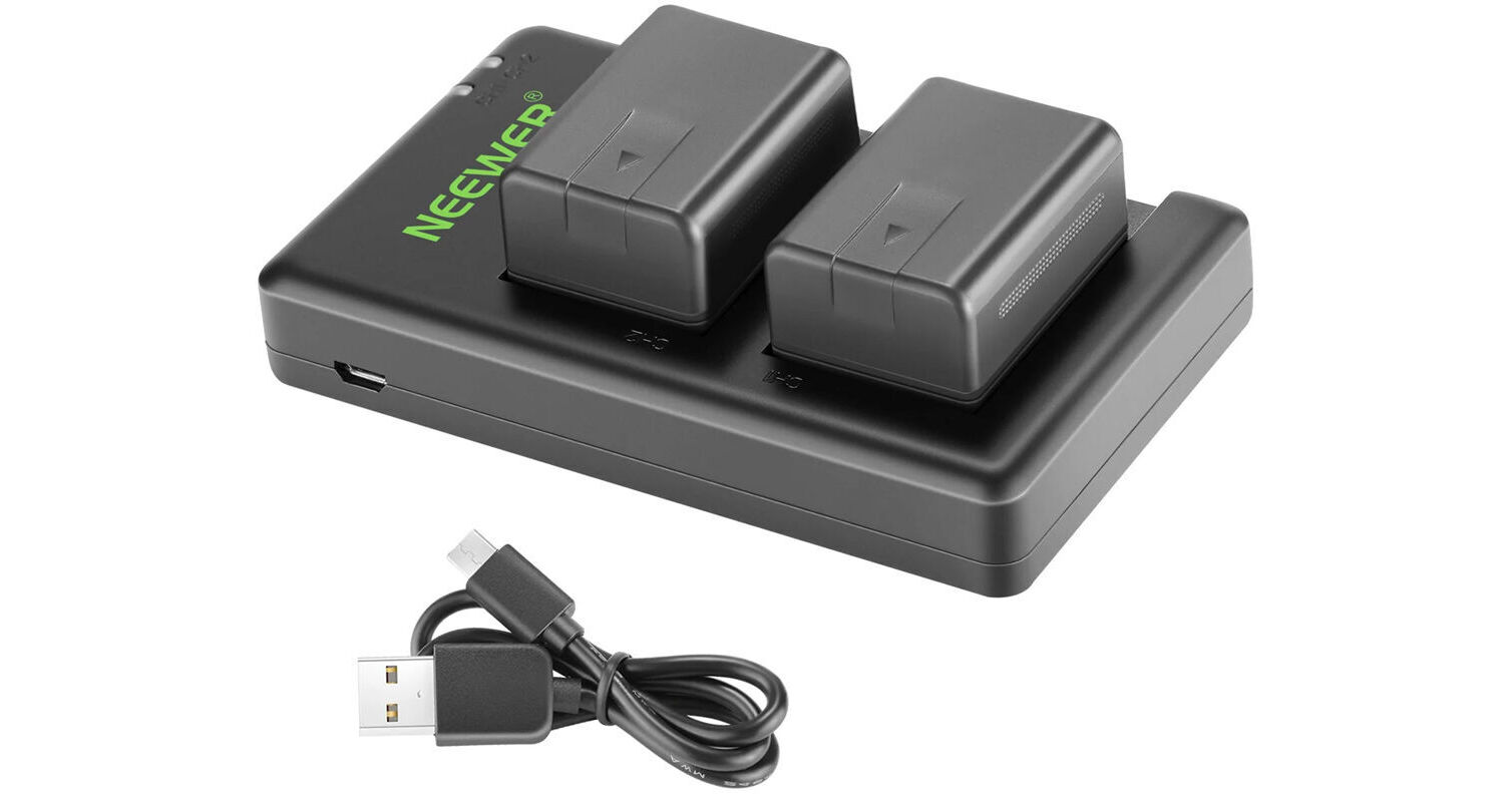 NEEWER NP-FW50 Camera Battery Charger Set for Sony - NEEWER