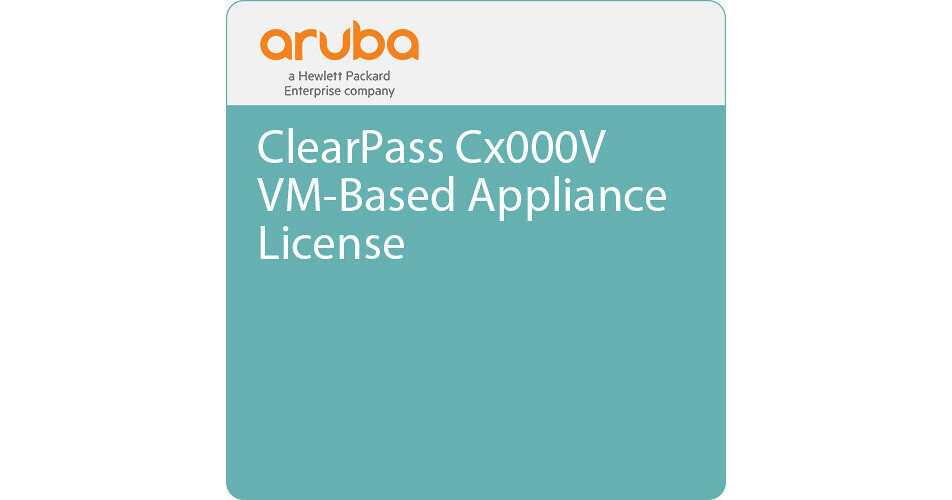 Aruba ClearPass Cx000V VM-Based Appliance License JZ399AAE B&H