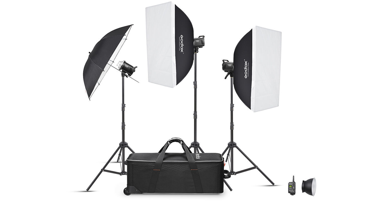 Godox MS200-V Studio Flash Monolight (3-Light Kit) MS200V-D B&H