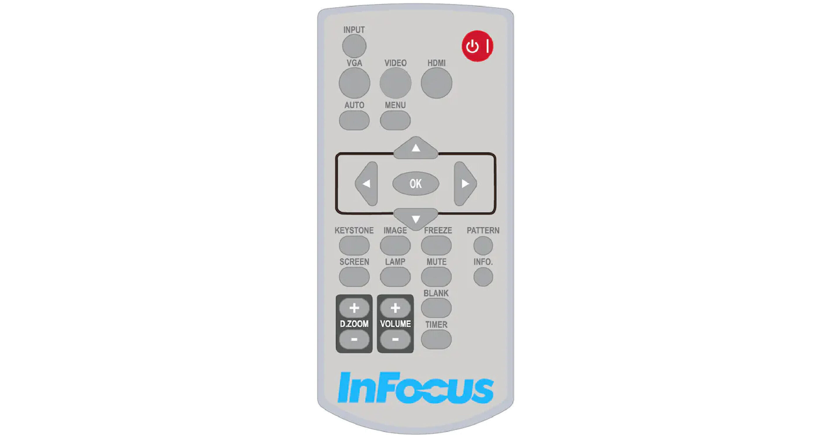 InFocus HWNAVIGATOR6 Remote Control for LightPro