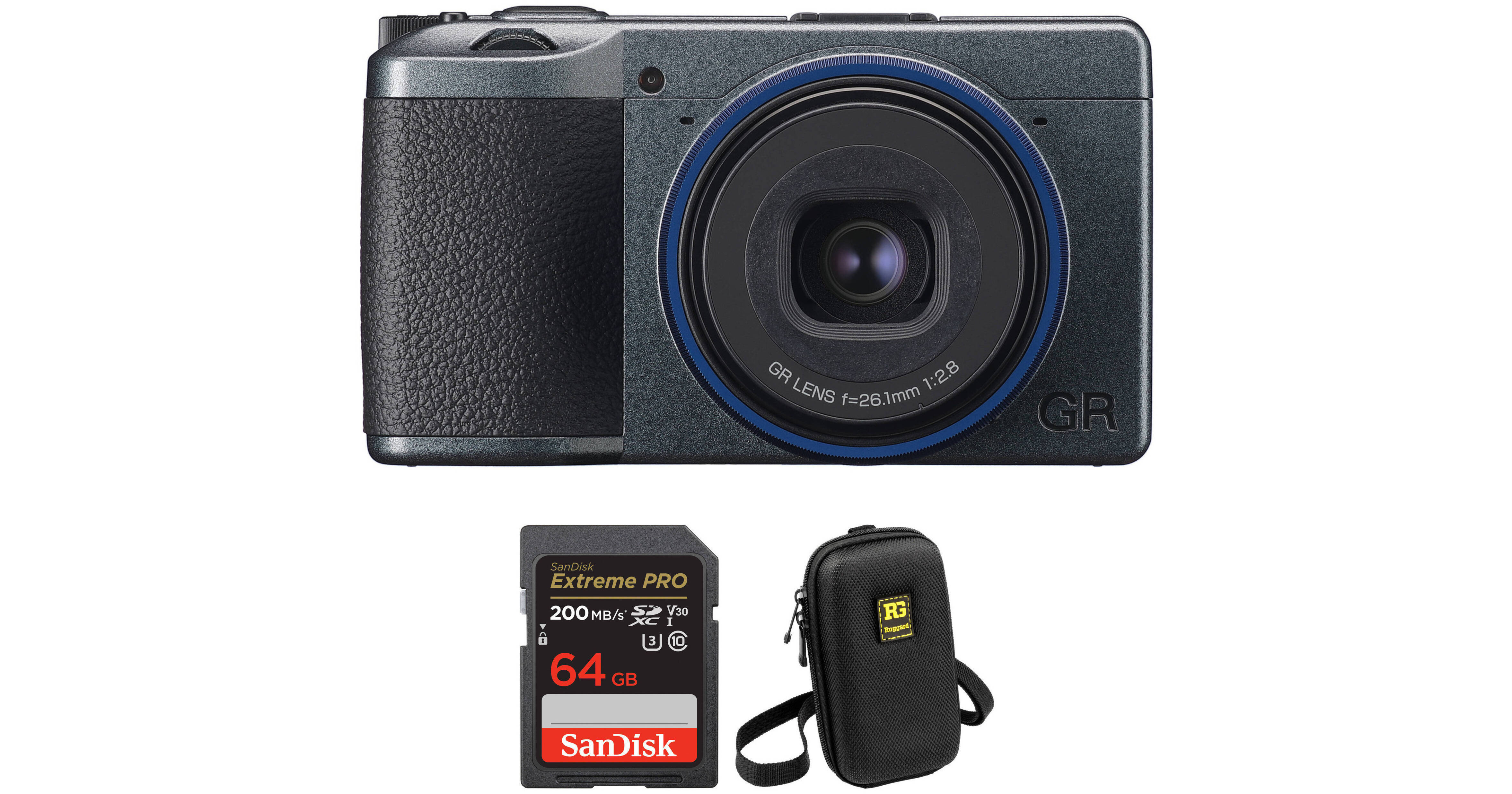 Ricoh GR IIIx Urban Edition Digital Camera with Accessories Kit