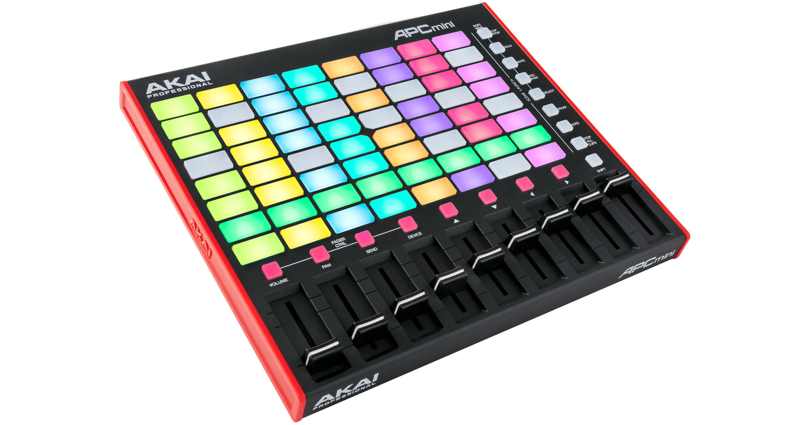 Akai Professional USB MIDI Controller 64 RGB Pads MIDI Mixer with Ableton  Live Lite APC mini MK2 