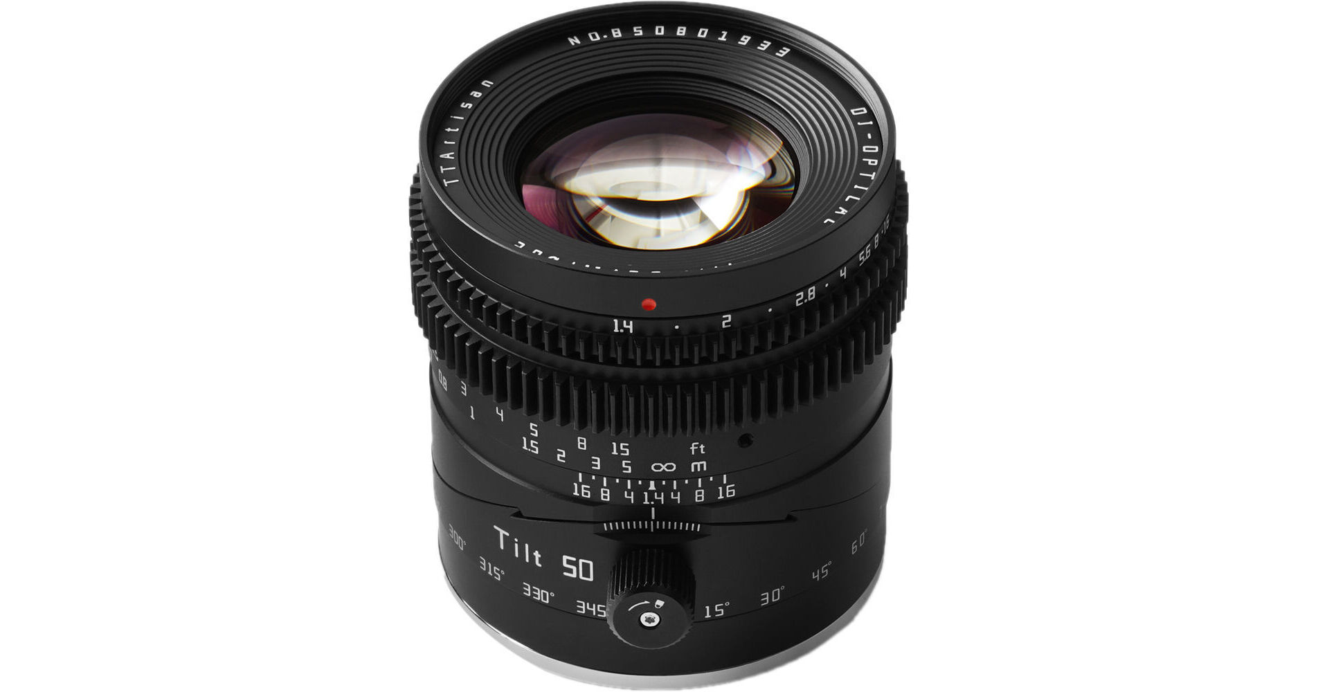 TTArtisan Tilt 50mm F/1.4 Lens (Canon RF) T-F5014-B-RF B&H Photo