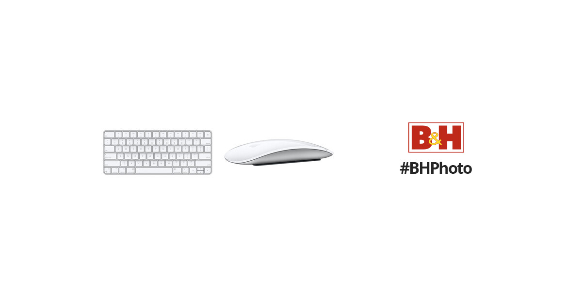 Apple Apple Magic Keyboard and Mouse Kit (2021, White) B&H