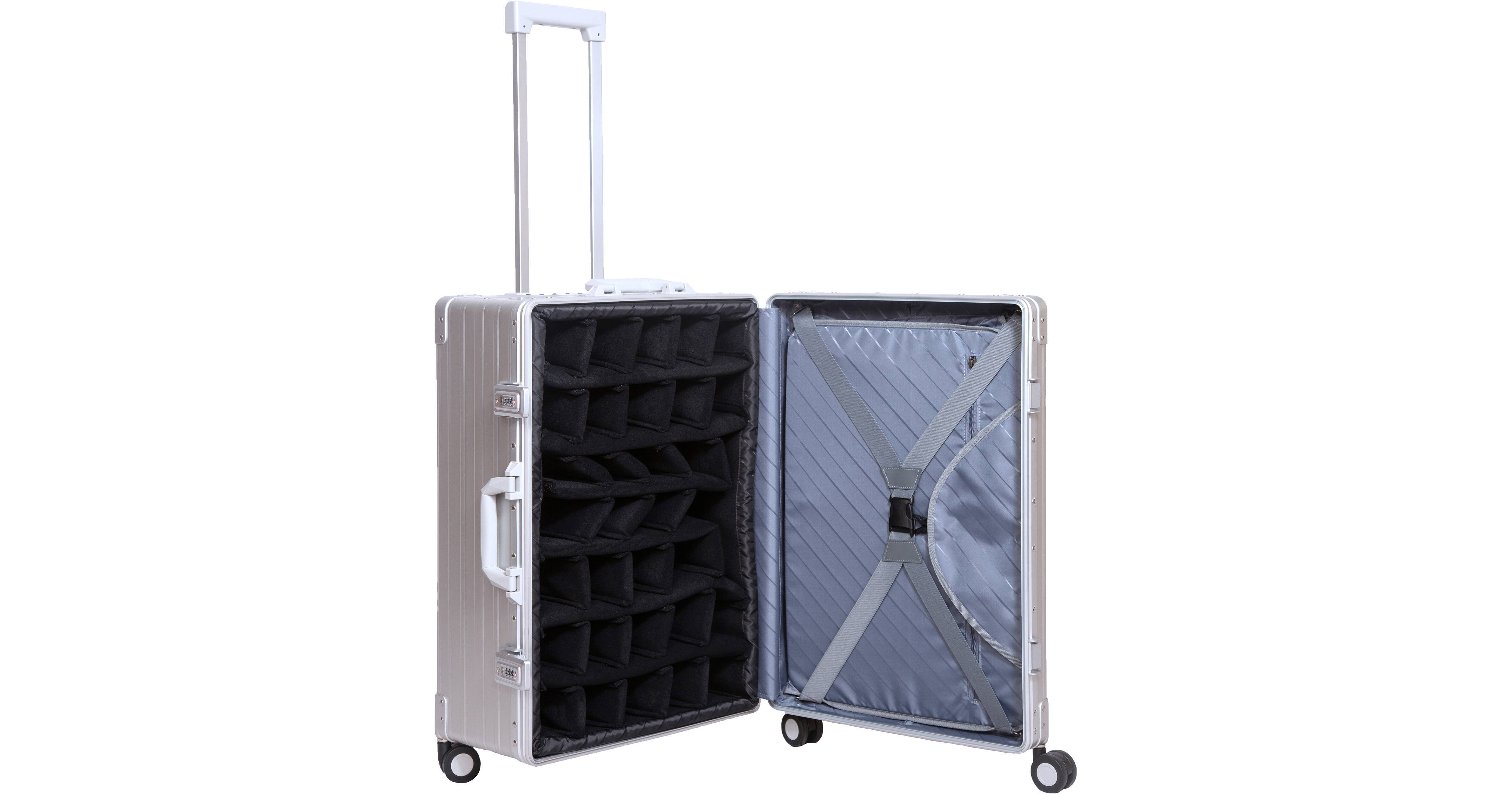Aleon Camera CarryOn Case with Divider Set (Platinum)