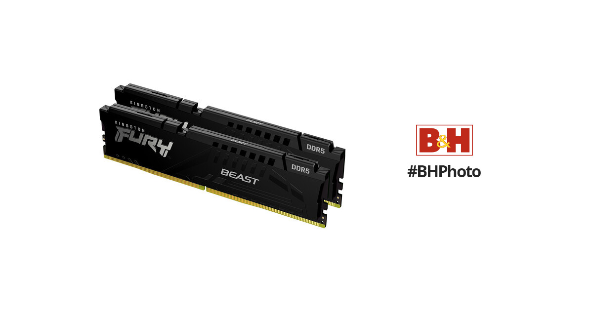 Kingston 32GB FURY Beast DDR5 RAM (2 x 16GB) KF548C38BBK2-32 Bu0026H