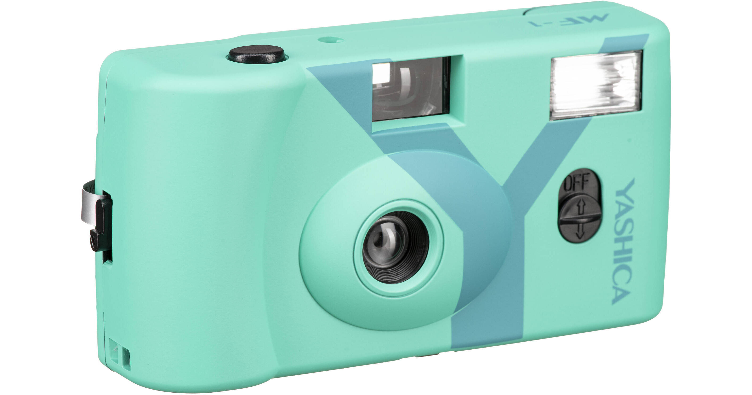 Yashica MF-1 Snapshot 35mm Film Camera (Turquoise)