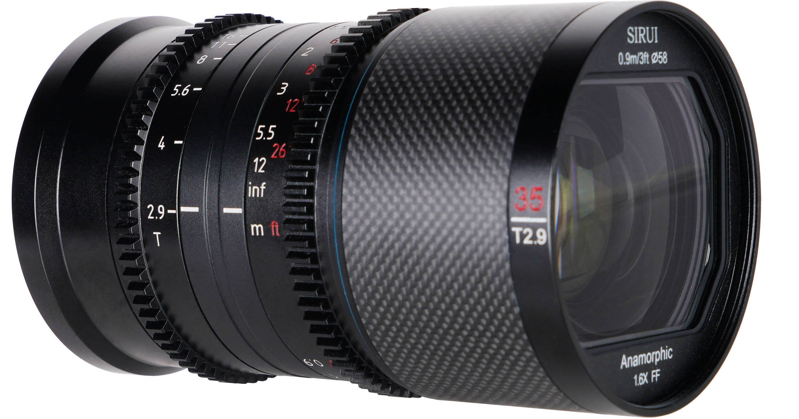 Sirui Saturn 35mm T2.9 1.6x Carbon Fiber Full-Frame SATURN R35N