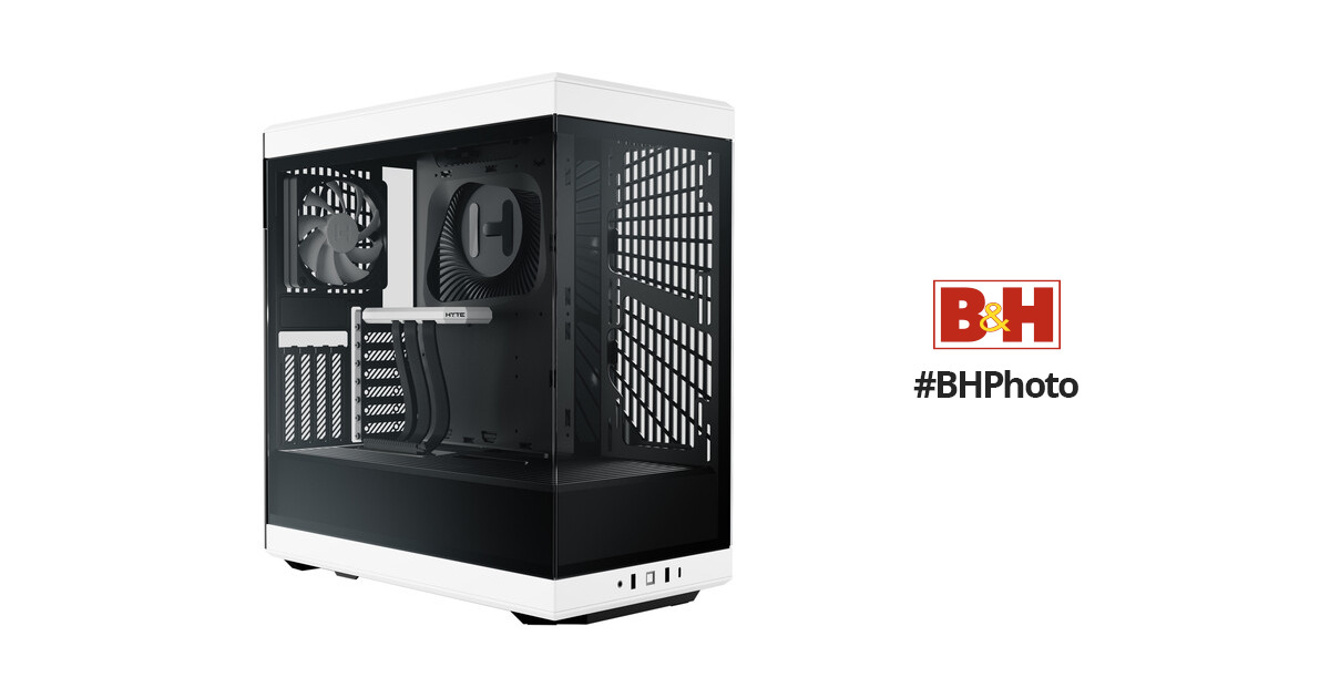 HYTE Y40 Mid-Tower Computer Case (White / Black) CS-HYTE-Y40-BW