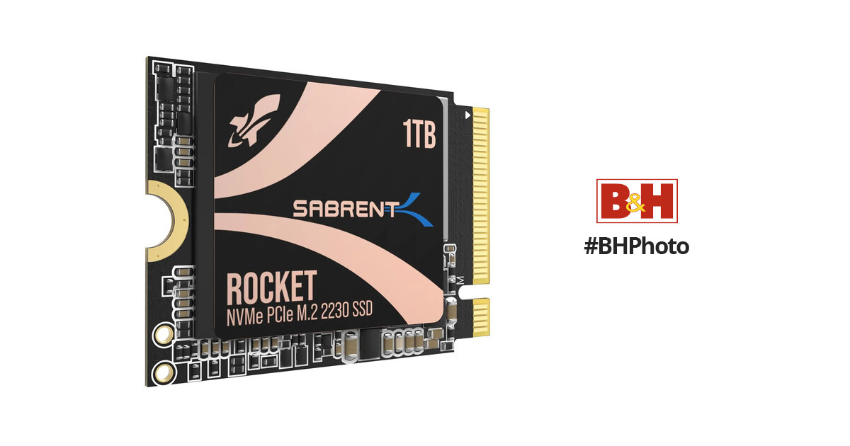 Sabrent 1TB ROCKET NVMe PCIe M.2 2280 Internal SB-ROCKET-1TB B&H