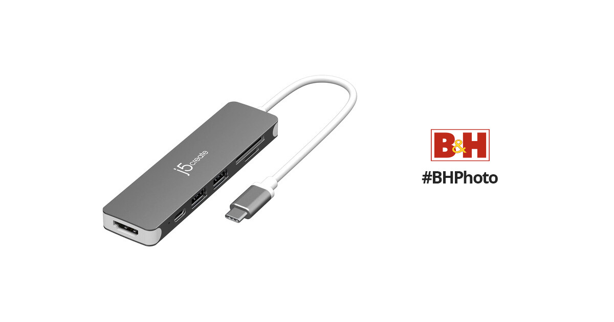j5create USB-C to 4K HDMI Multi-Port Hub JCD353 B&H Photo Video