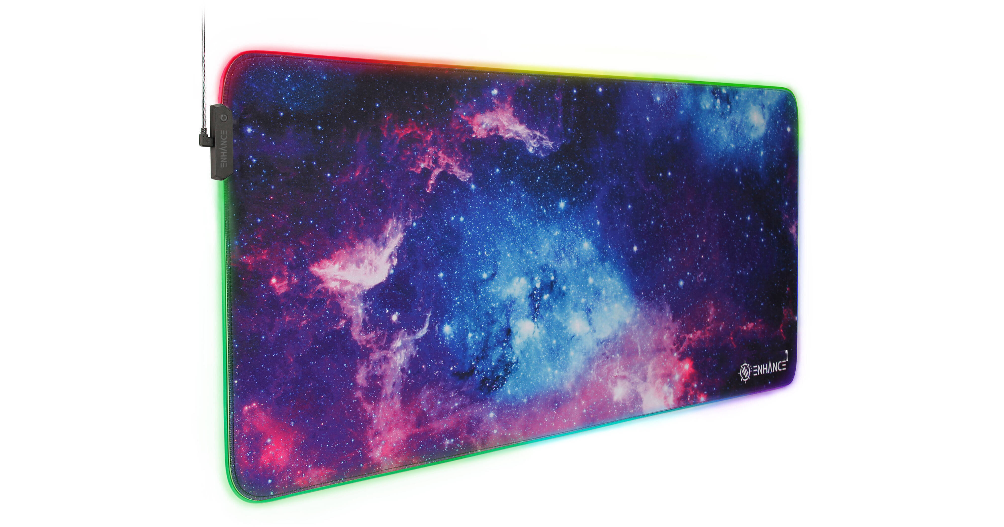 Enhance Illuminated 3XL Computer Desk Mat (Galaxy)