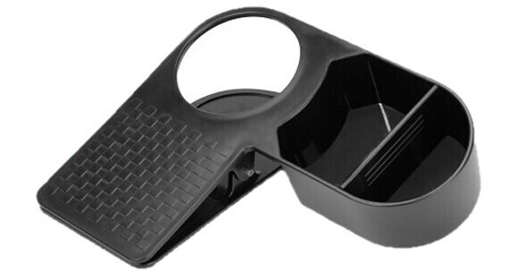 Enhance Desktop ClipOn Cup Holder with Accessory ENUNCSM100BKWS