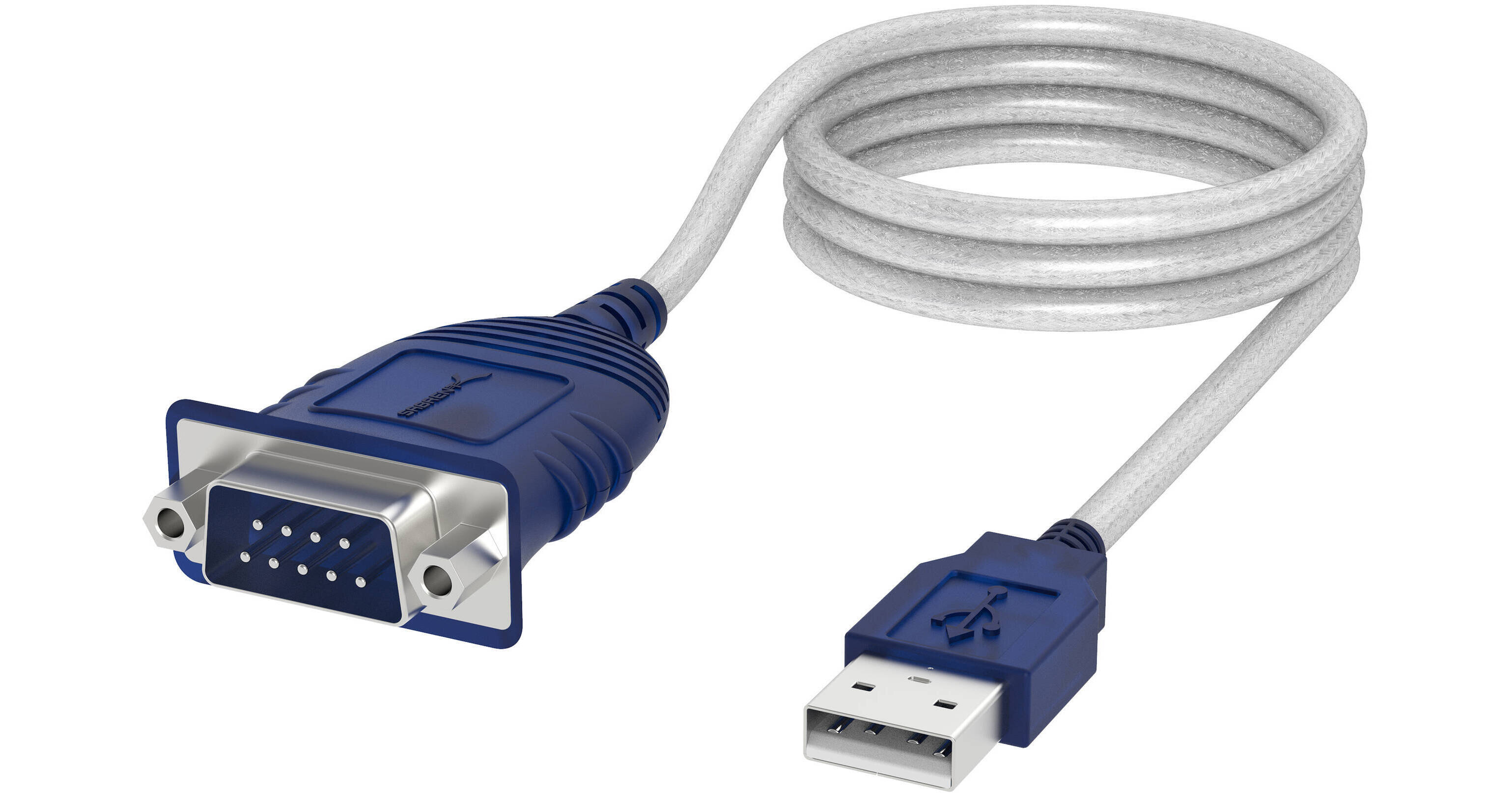 Sabrent USBA 2.0 Male to Serial DB9 9Pin Male RS232 CB9P6F