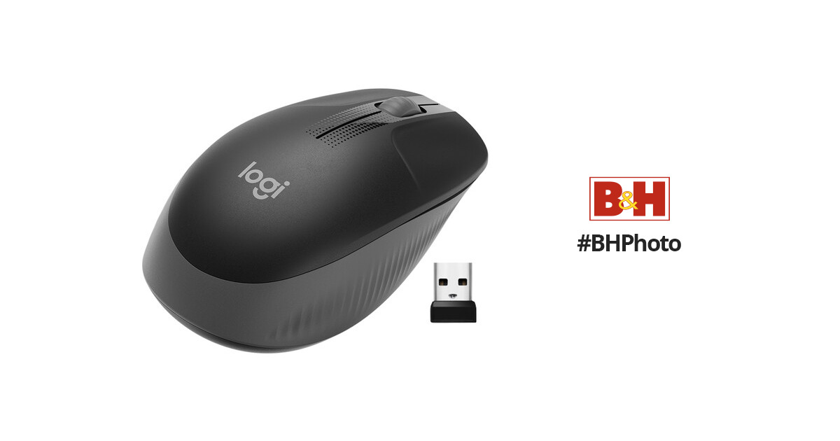 Logitech M190 Wireless Mouse (Charcoal) - JB Hi-Fi