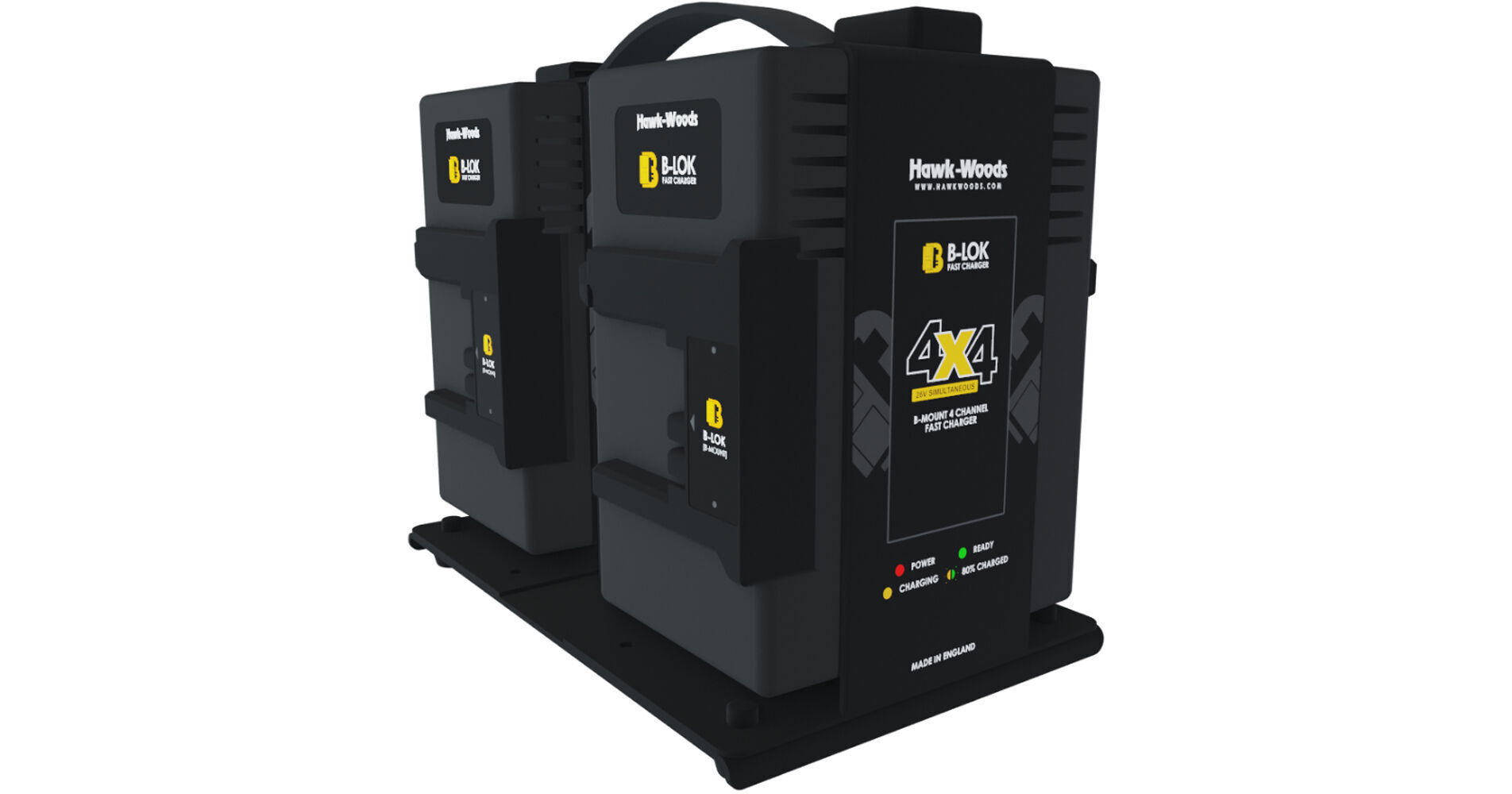 Hawk-Woods 4-Channel B-Lok Simultaneous Fast Charger BL-4X4 B&H