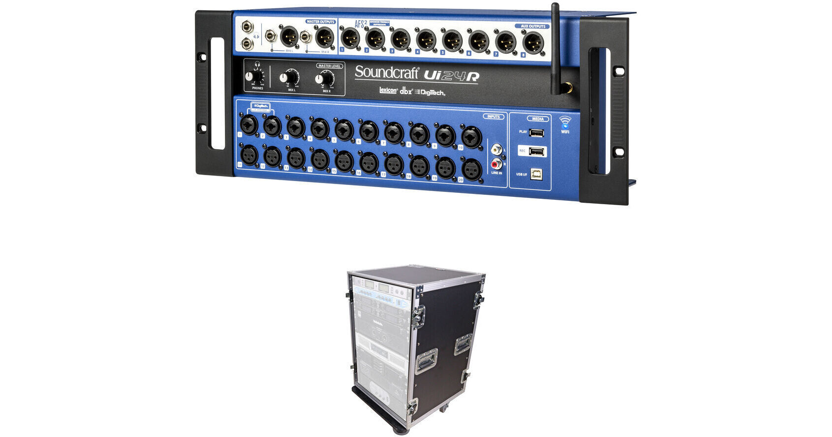 Soundcraft Ui24R 24Channel Wireless Digital Mixer Kit with Rack