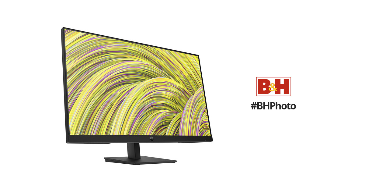 HP P27 G5 27 Class Full HD LCD Monitor - 16:9 - Black - 64X69AA#ABA -  Computer Monitors 