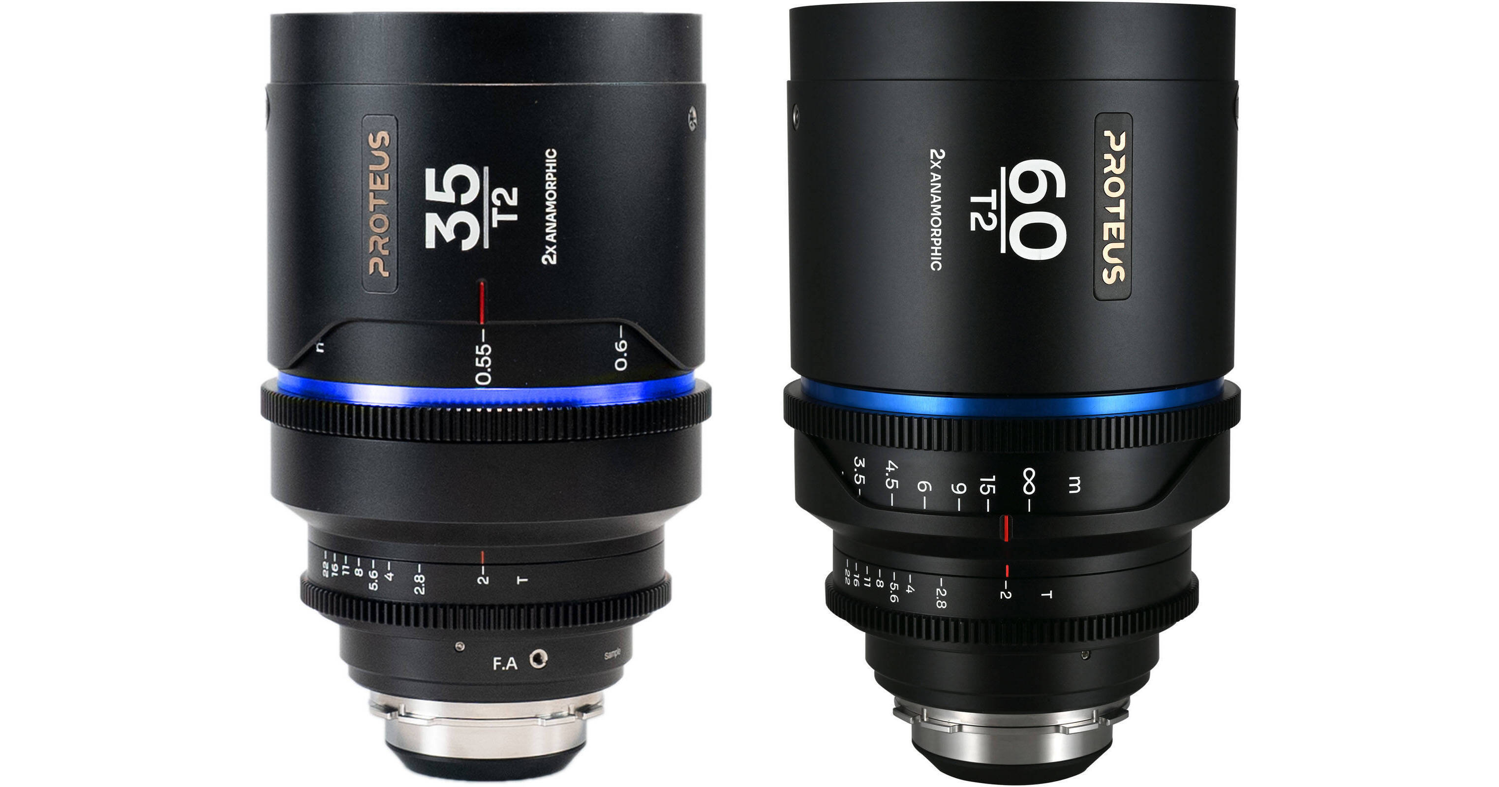 Venus Optics Laowa Proteus 2x Anamorphic 35 & 60mm T2 Lens Bundle (PL/EF,  Feet, Blue Flare)