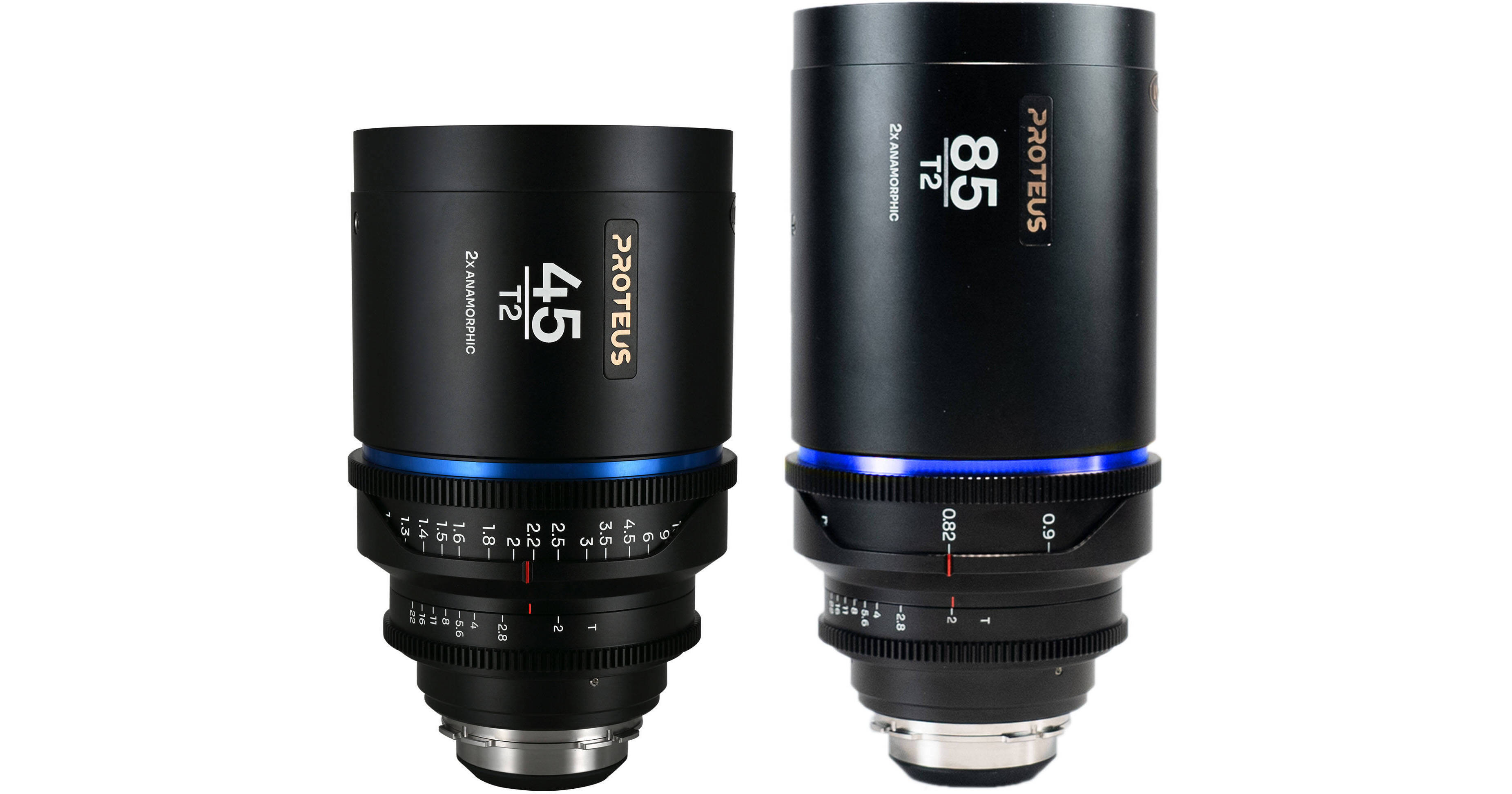 Venus Optics Laowa Proteus 2x Anamorphic 45 & 85mm T2 Lens Bundle (PL/EF,  Feet, Blue Flare)