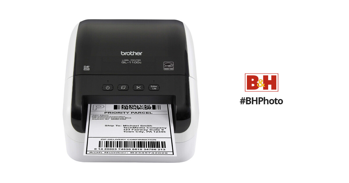 Bære Men mælk Brother QL-1100C Wide Format Professional Label Printer QL-1100C