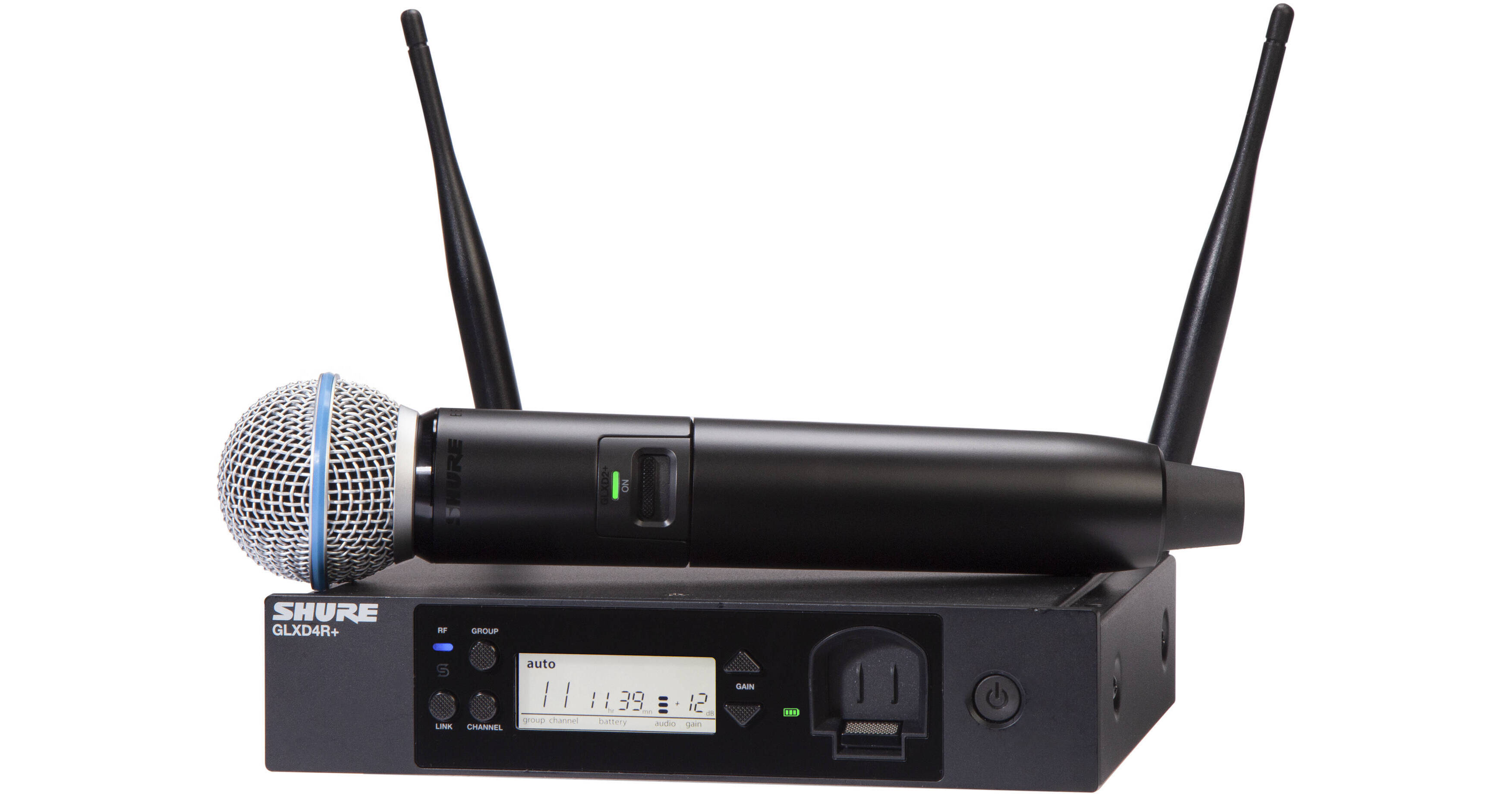 Shure GLXD24R+ Dual-Band Wireless Vocal Rack GLXD24R+/B58-Z3 B&H