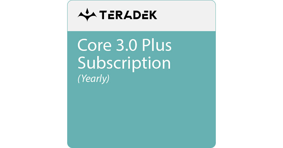 Teradek Core 3.0 Plus Cloud Software (1-Year Subscription)