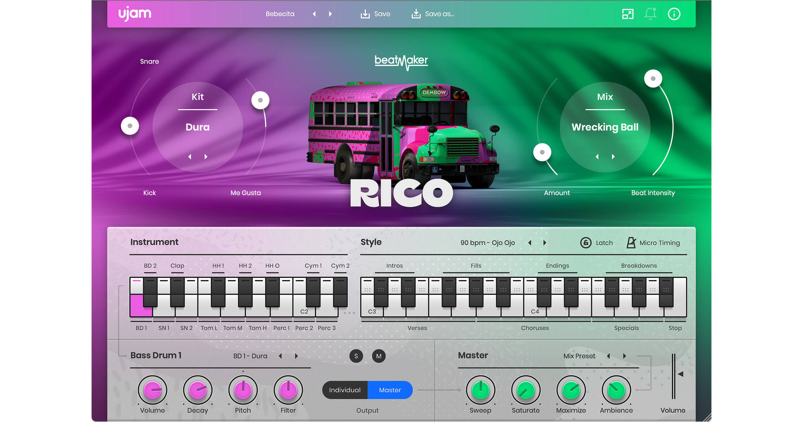 Ujam Beatmaker 2 RICO Virtual Instrument BM-RICO B&H Photo Video