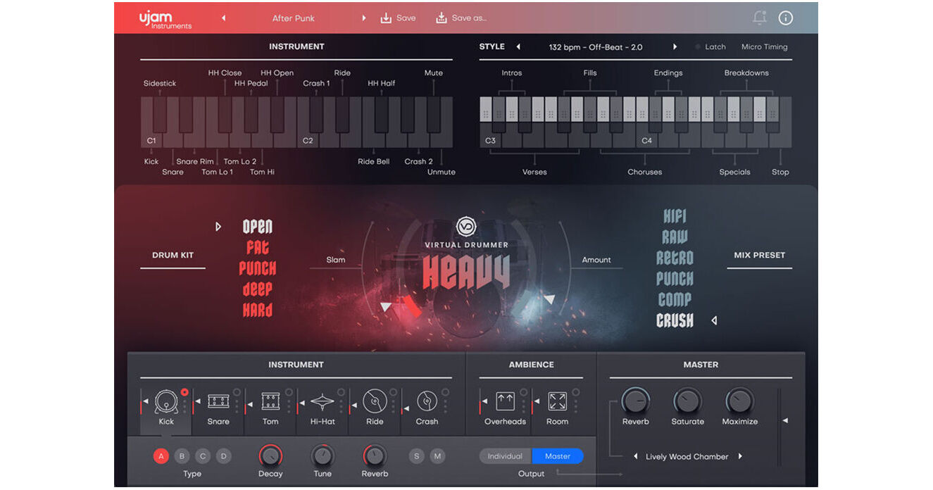 Ujam Virtual Drummer HEAVY 2 Virtual Instrument Plug-In