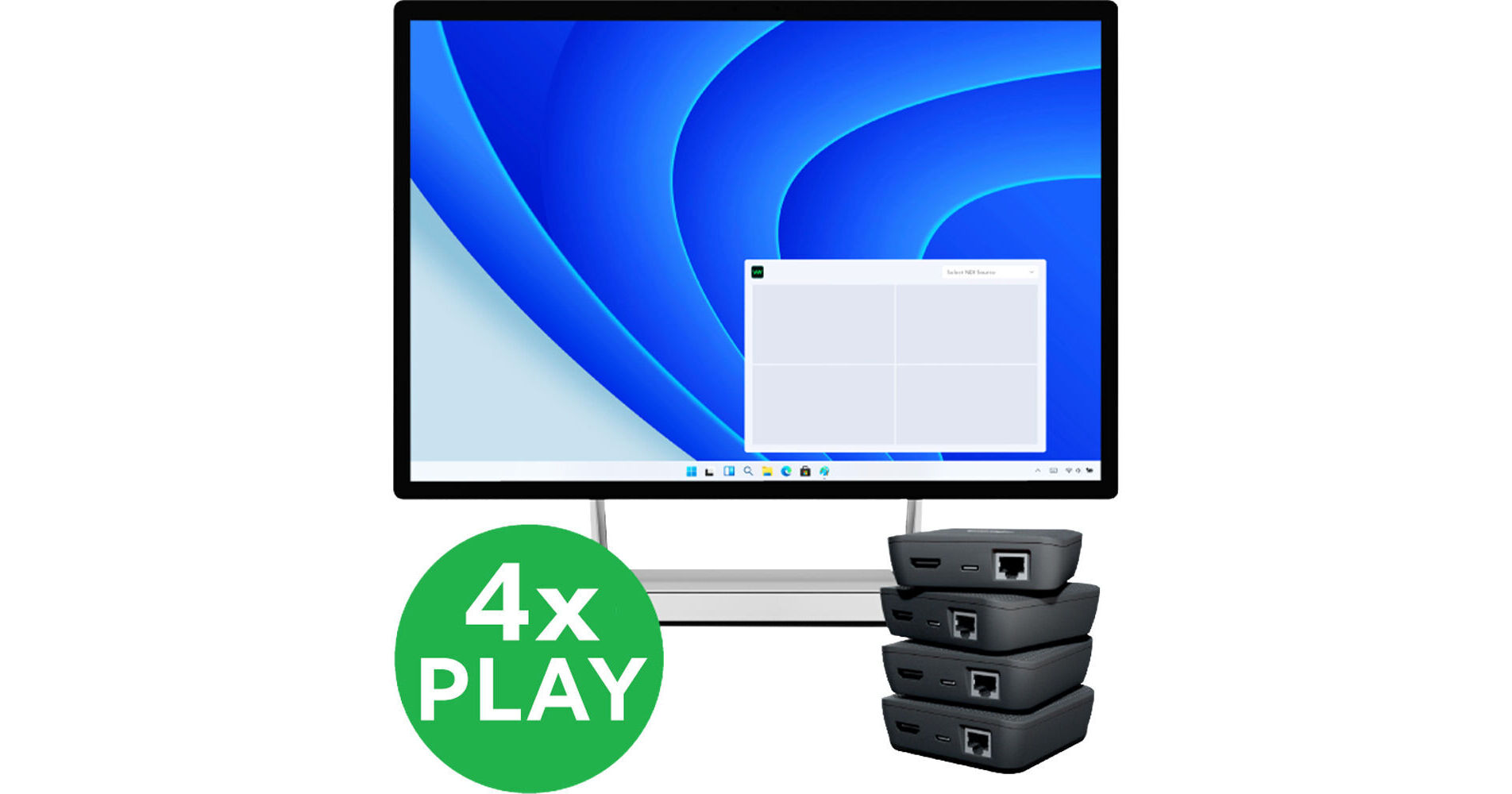 BirdDog VideoWall Software with 4 x PLAY 4K NDI BDVW4PACK B&H