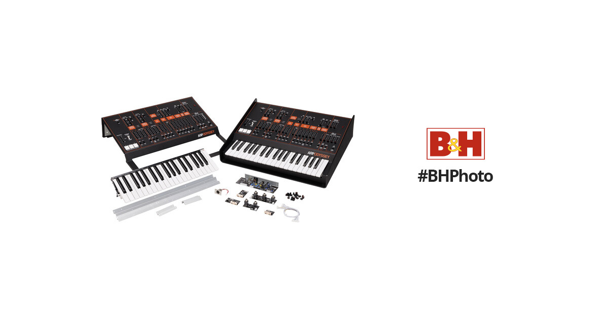 Korg ARP Odyssey FS Kit Analog Duophonic Synthesizer with Full-Sized Keys  (Black/Orange)