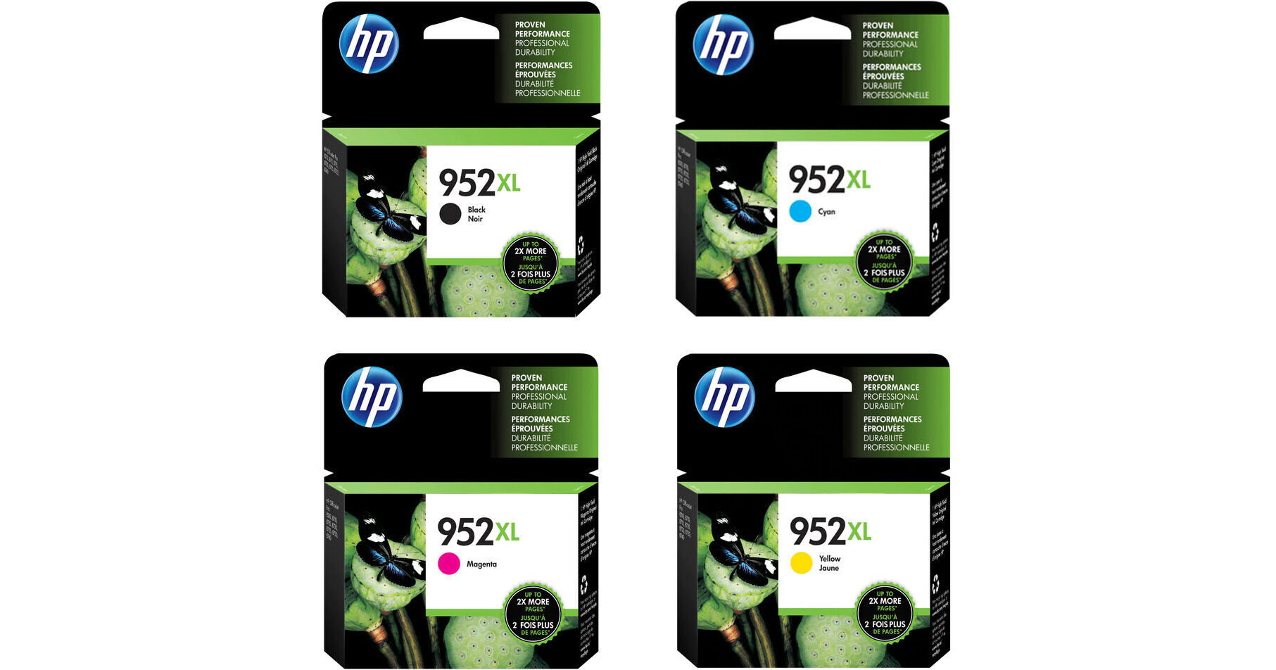 HP 952XL HighYield Cartridge Bundle for Select OfficeJet Pro