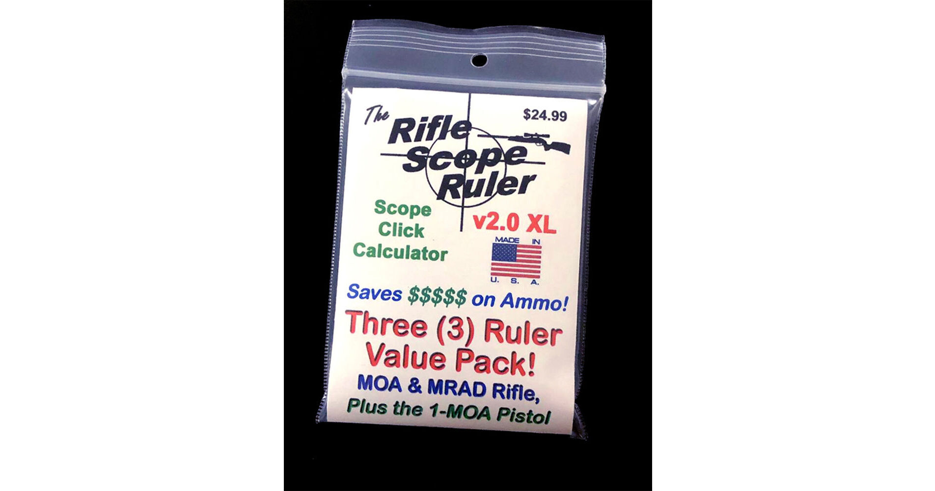 Rifle Scope Ruler Three Ruler XL Value Pack RSRXLTRIO B&H Photo