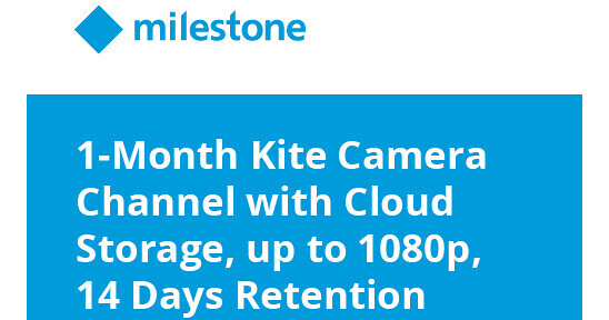 Milestone 1Month Kite Camera Channel with Cloud MKTCC1080P14