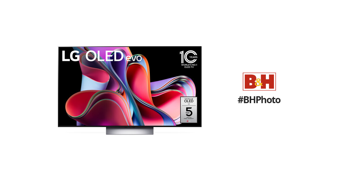 LG OLED55G3PUA OLED evo G3 55 Inch 4K Smart TV (2023 Model) Bundle with 2  YR CPS Enhanced Protection Pack 
