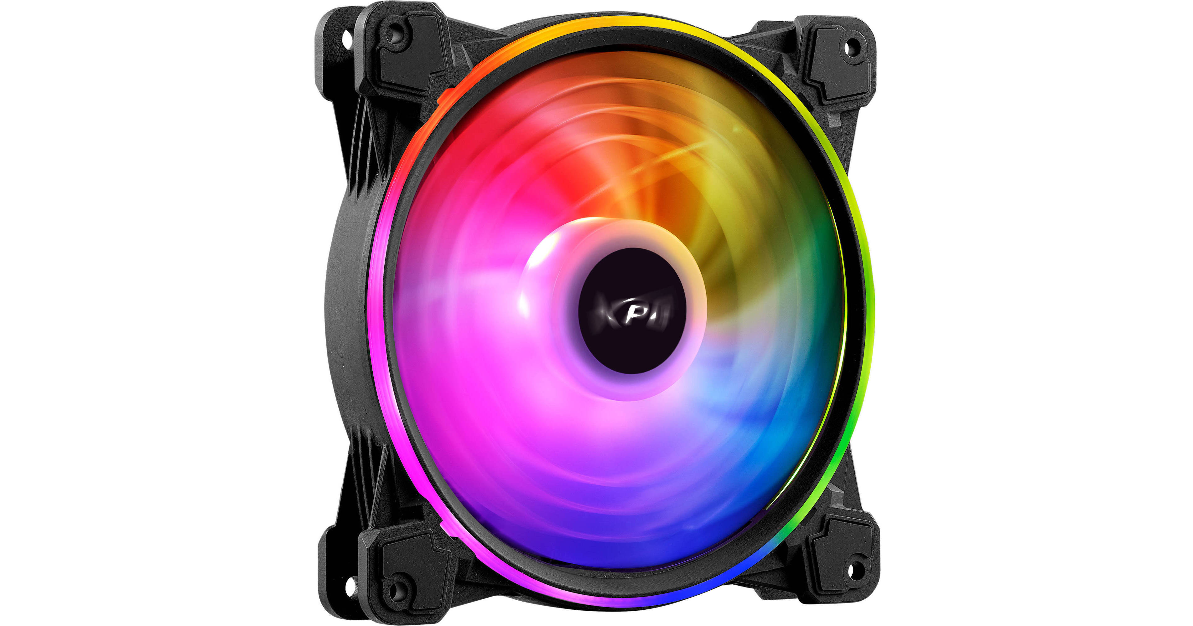 XPG 140mm HURRICANE ARGB PWM Case Fan (Black) 75261026 B&H Photo