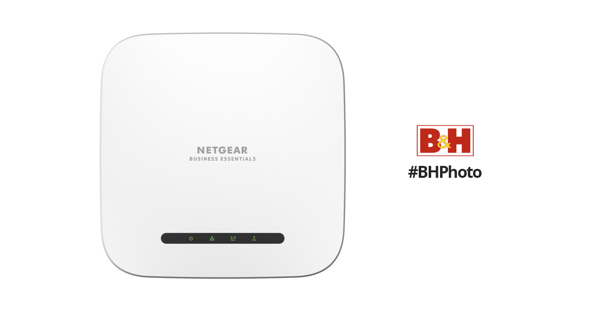  NETGEAR WiFi 6 Access Point (WAX214v2) - Dual Band PoE Access  Point AX1800 Wireless Speed with Power Adapter : Electronics