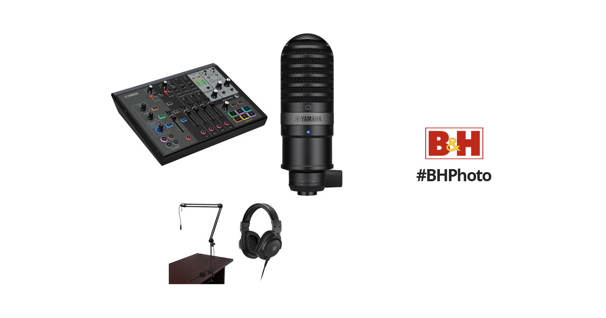 Yamaha AG08 All-In-One 8-Channel Streaming Station Kit with Mic,